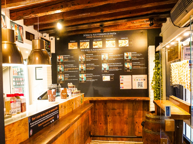 Inside the shop