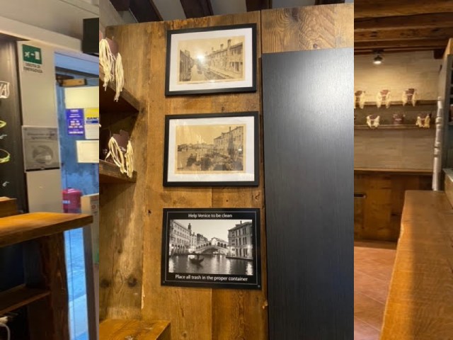 Venice photos on the wall